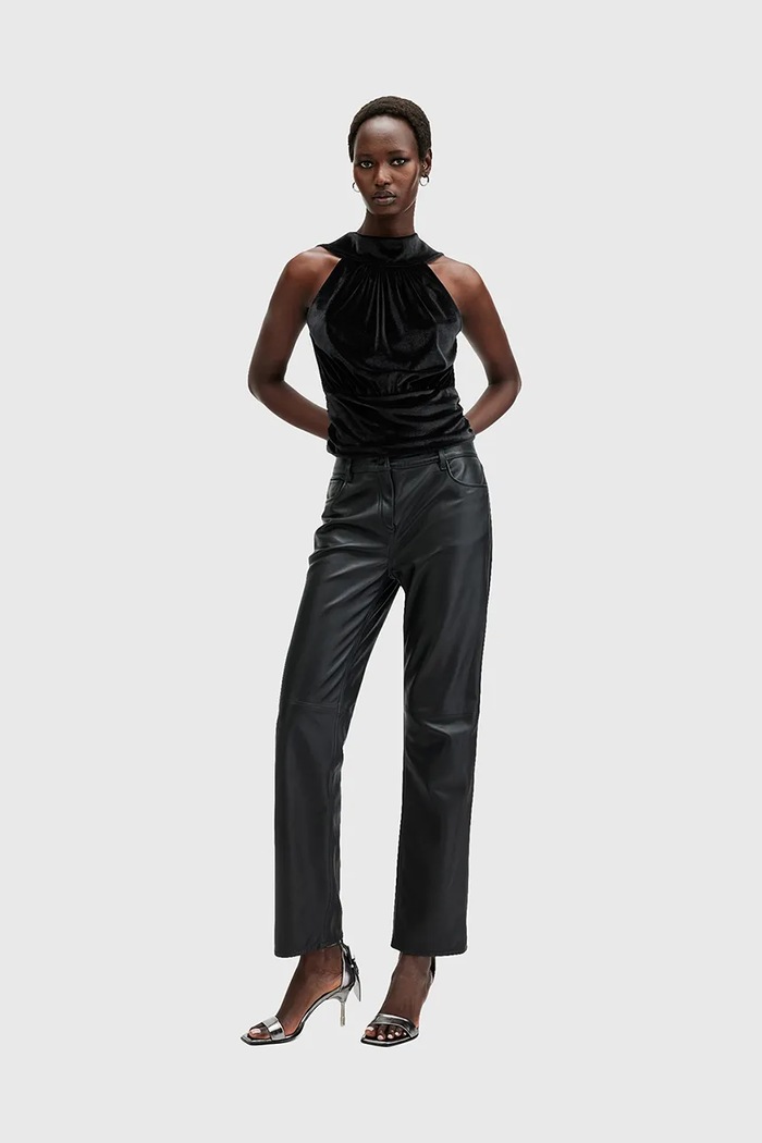 Velurová halenka AllSaints BELLATRIX W119PB