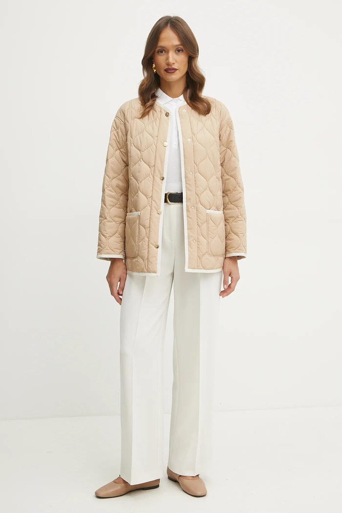 Pamučni pulover Luisa Spagnoli 58648 bijela SS25
