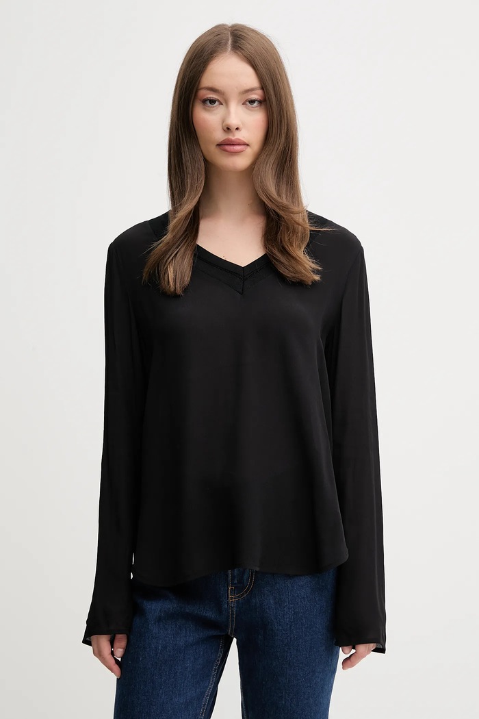 Sisley Bluză negru 5IDTLQ08F