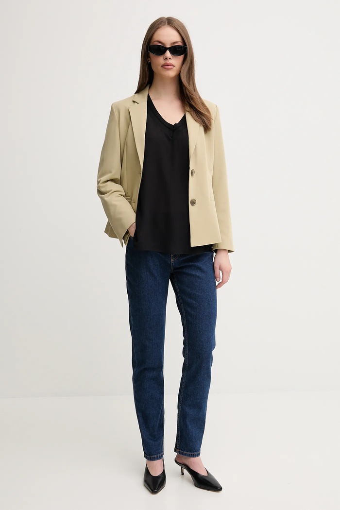 Sisley Bluză 5IDTLQ08F negru SS25