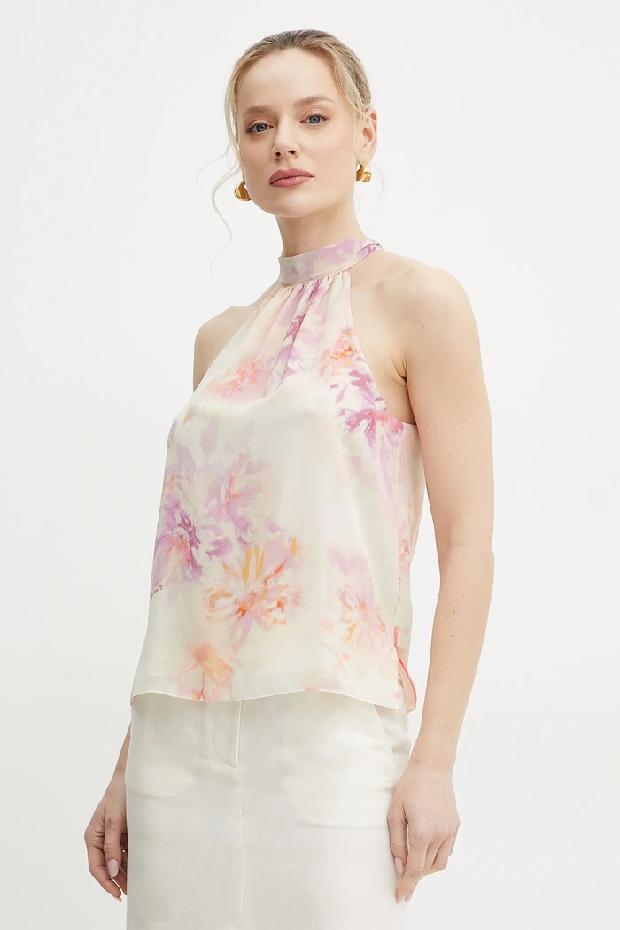 Μπλουζάκι Patrizia Pepe casual μπεζ 2C1619.A589