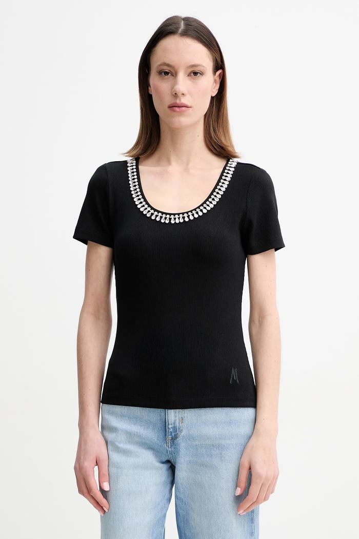 Marciano by Guess t-shirt LAURA applique nero 5RGP18.6299A