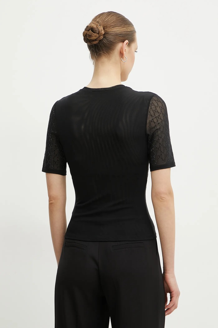Îmbrăcăminte Marciano Guess tricou ARIA 5RGP22.6311A negru