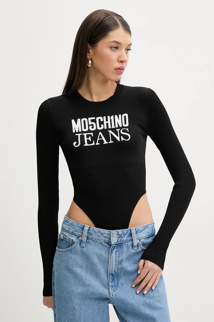 Боди Moschino Jeans овално черен 1181.3203
