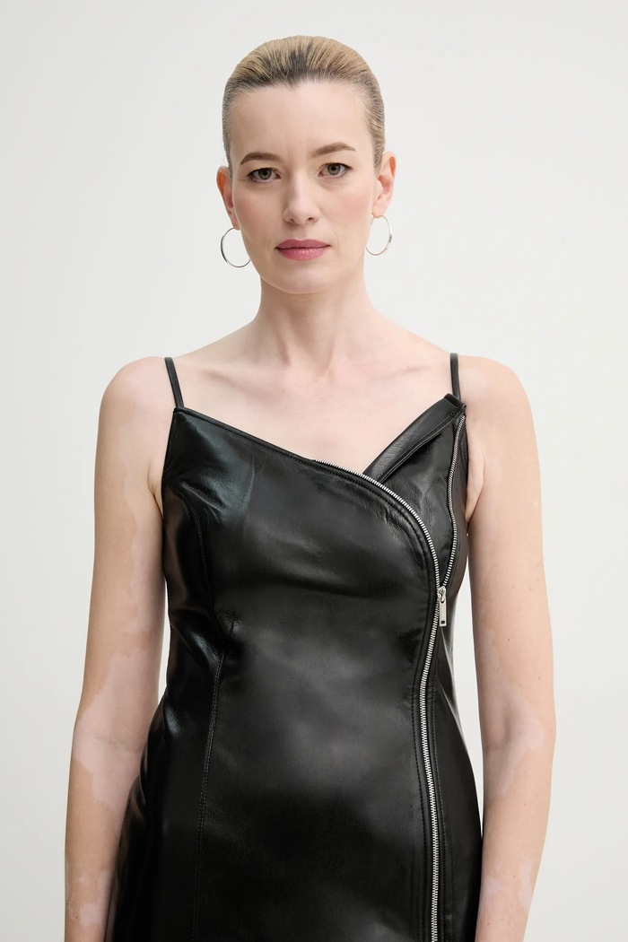Рокля Nanushka ALIDA черен NW25RSTP06299