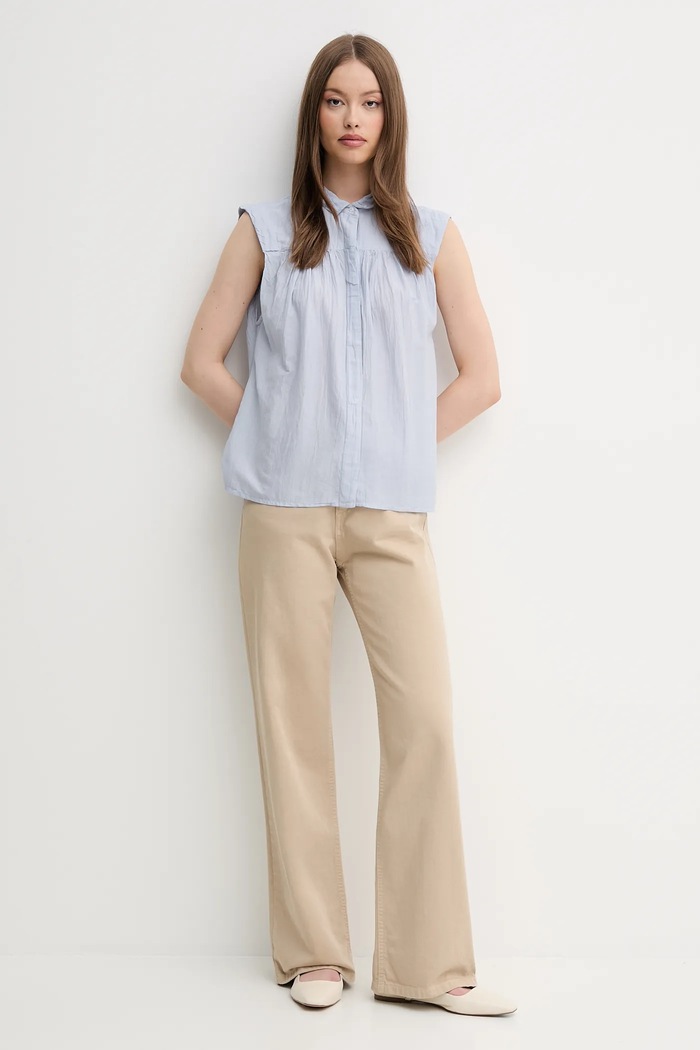 Košeľa Pepe Jeans DERBY PL304996 modrá SS25