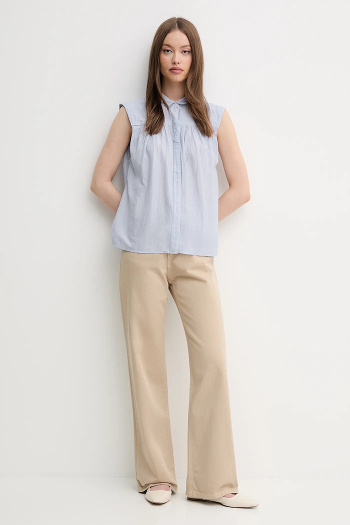 Košeľa Pepe Jeans DERBY PL304996 modrá SS25