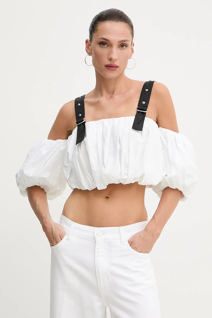 Top Pinko bez uzorka bijela 105176.A2LD