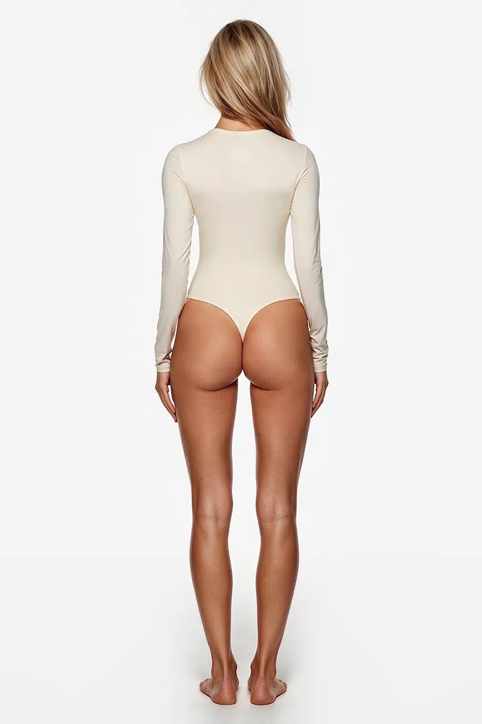 GOD SAVE QUEENS Body za žene LONG SLEEVE CREW-NECK BODYSUIT GSQ.139.371 bež AA00