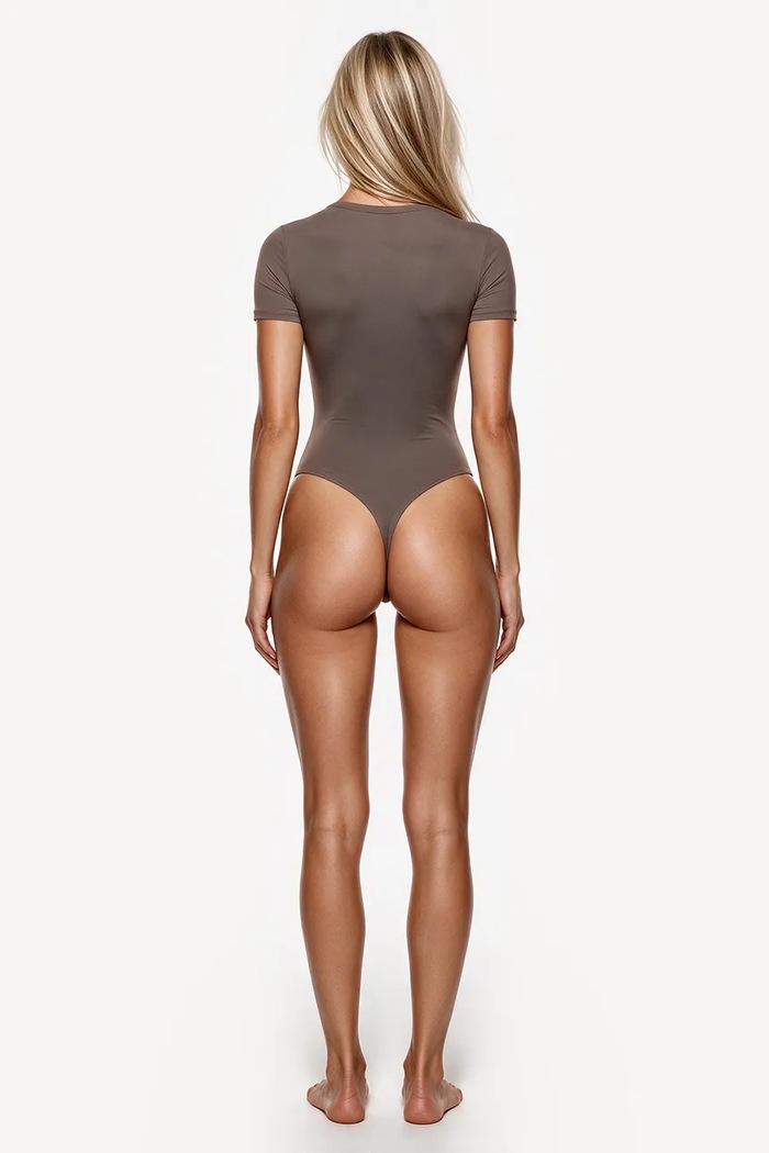 GOD SAVE QUEENS Body dámske T-SHIRT BODYSUIT GSQ.139.373 béžová AA00