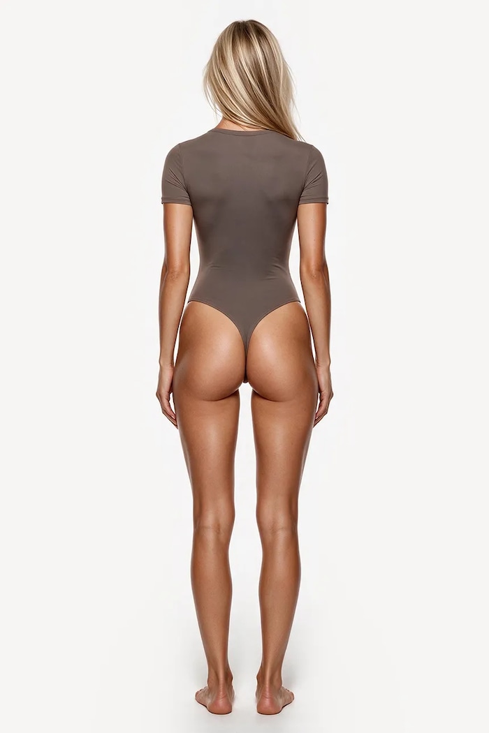 GOD SAVE QUEENS Body pentru femei T-SHIRT BODYSUIT GSQ.139.373 bej AA00