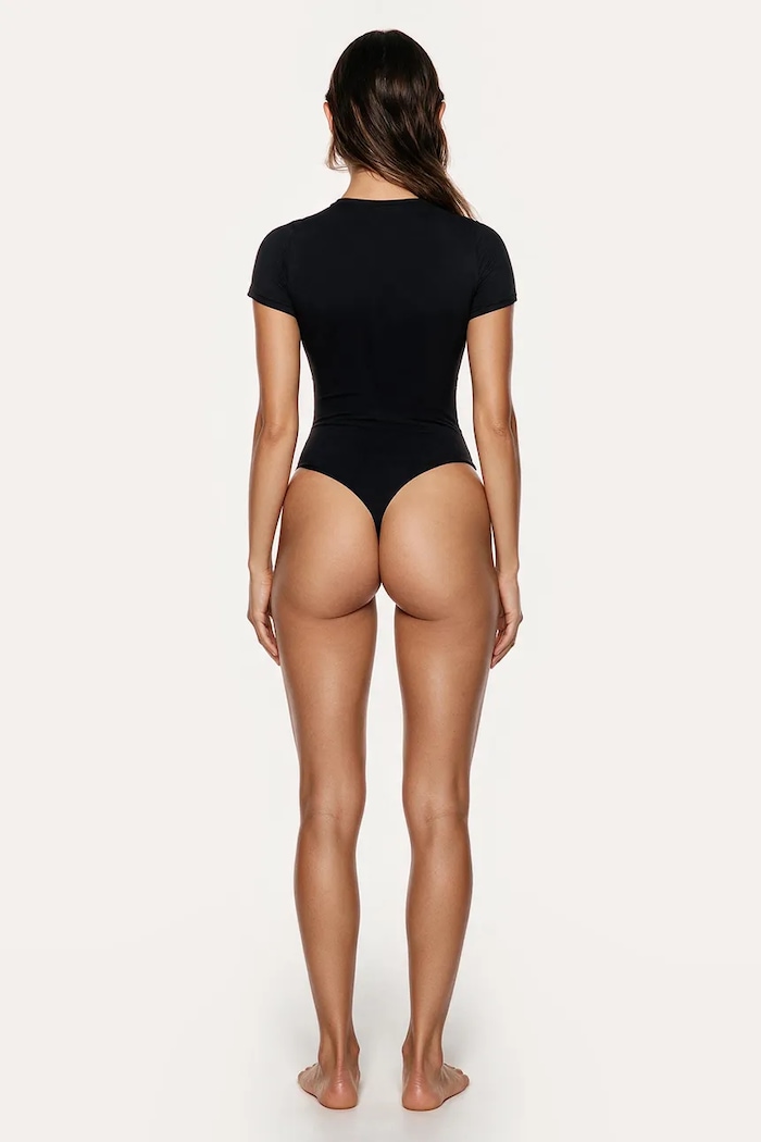 GOD SAVE QUEENS Body damskie T-SHIRT BODYSUIT GSQ.139.373 czarny AA00