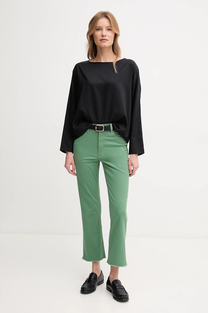 United Colors of Benetton bluzka 52M9DQ0B7 czarny SS25