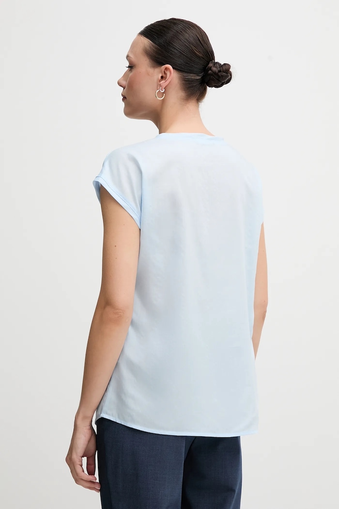 Odzież United Colors of Benetton bluzka 52M9DQ0BI niebieski