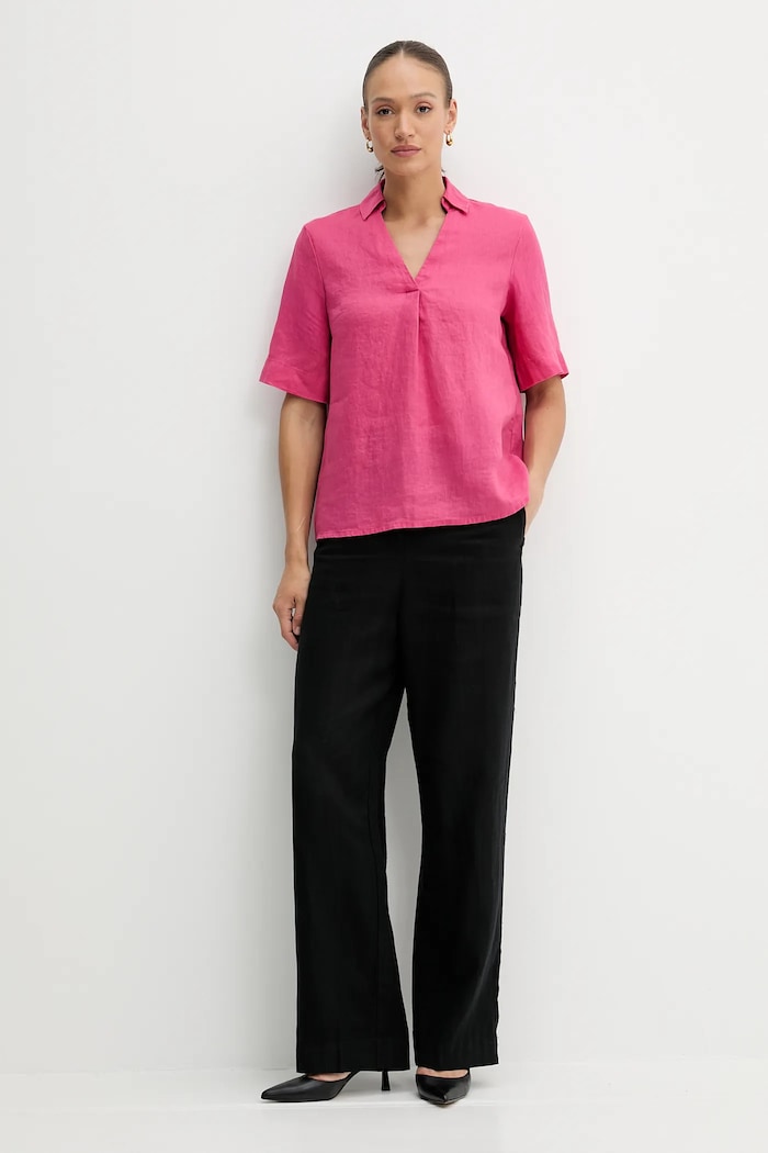 Λευκή μπλούζα United Colors of Benetton 5BMLDQ0B6 ροζ SS25