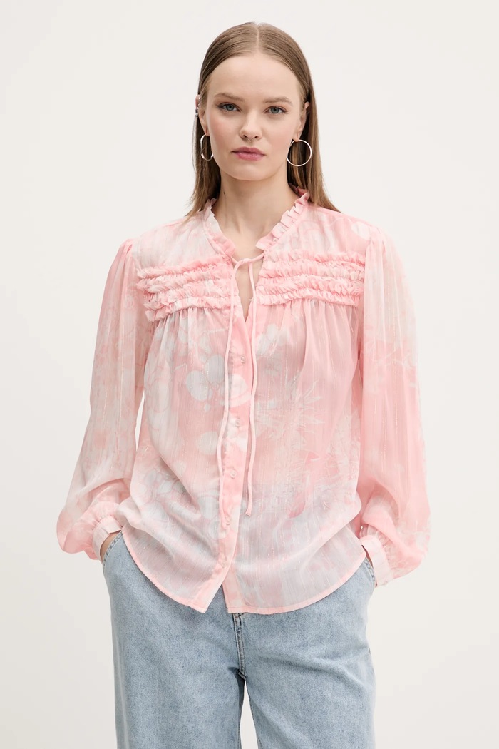 Košulja Desigual ENIO regular roza 25SWBW05