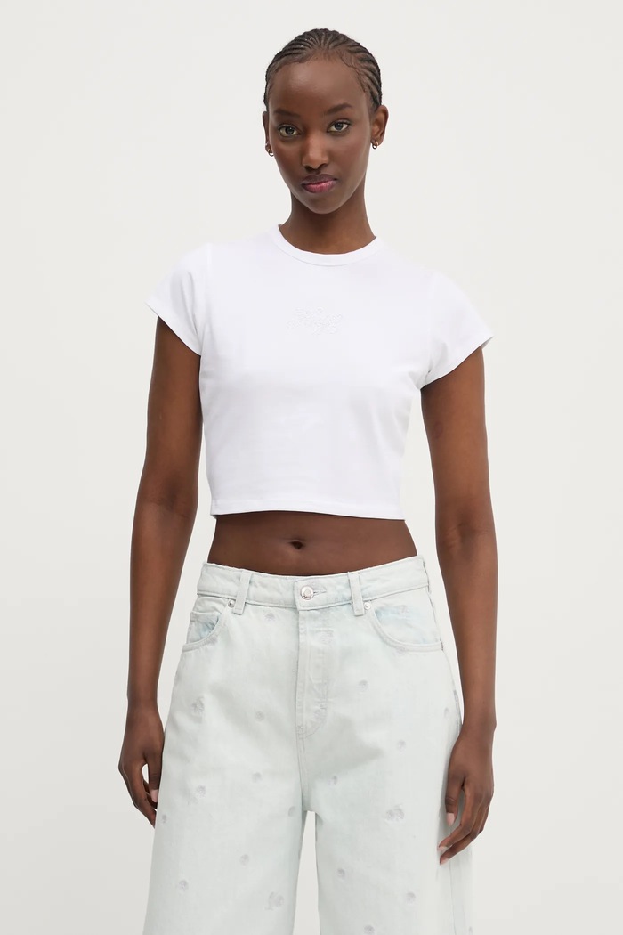Hugo Blue tricou imprimeu alb 50537247