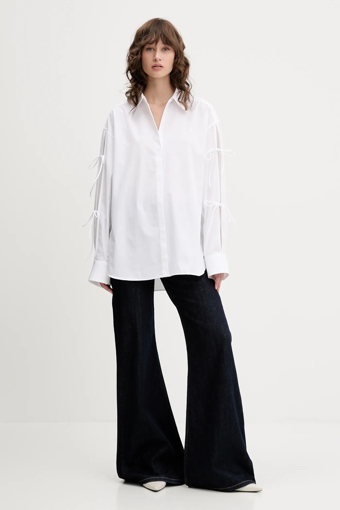 HUGO pamut ing 50538440 fehér SS25