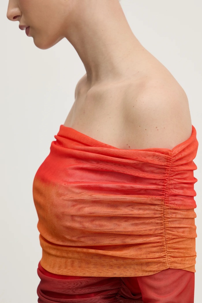 Blúzka Never Fully Dressed Ombre Anastasia NFDTO1472 oranžová
