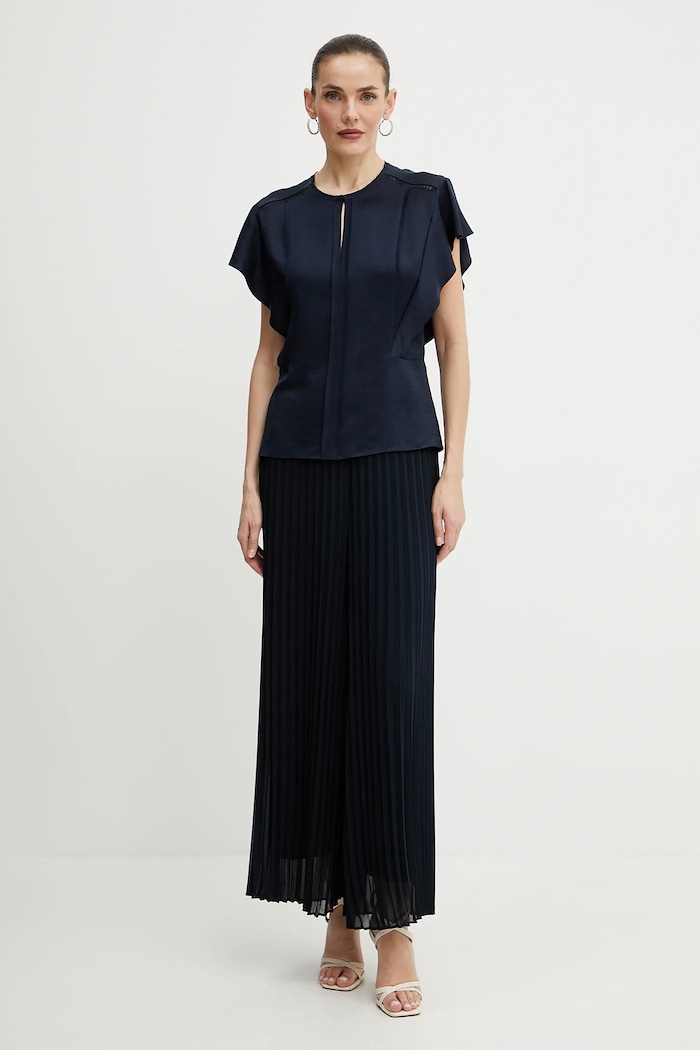 BOSS bluză 50540635 bleumarin SS25
