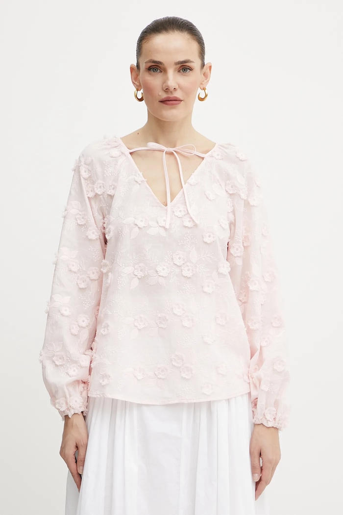 Guess bluzka PELARI casual różowy W5GH0Y.WHAJ0