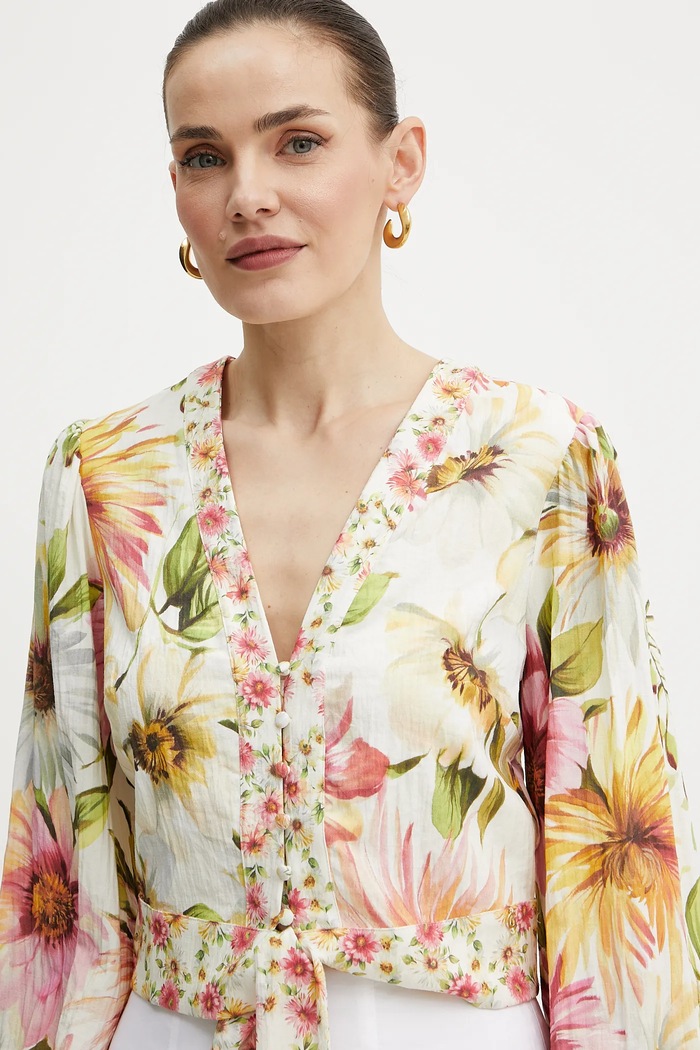 Košile Guess COLETTE béžová W5GH40.WG4G0