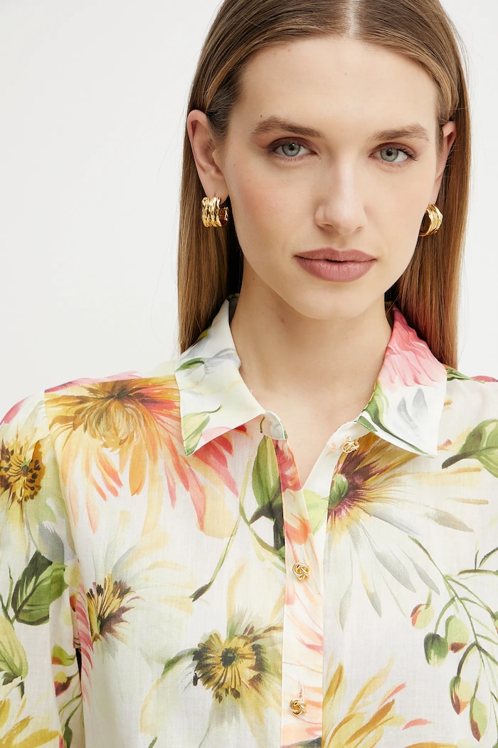 Košile Guess CLARA béžová W5GH85.WH6C0