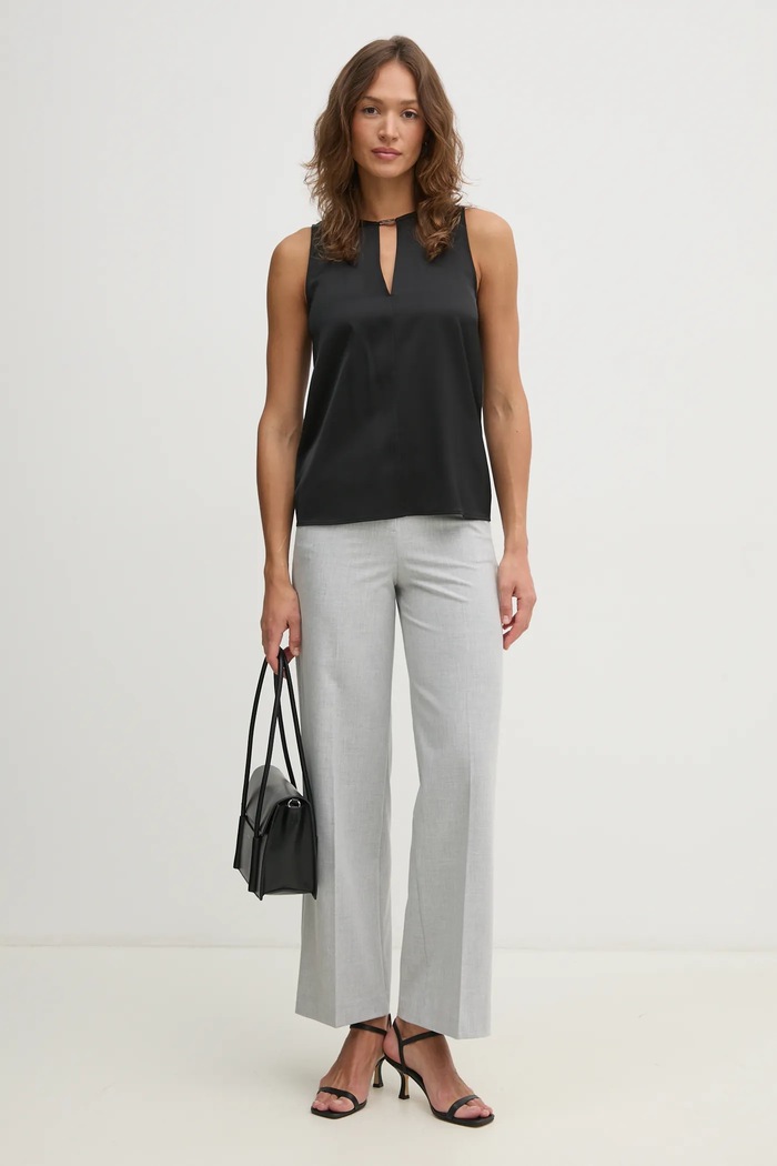 Μπλουζάκι Calvin Klein K20K208190 μαύρο SS25