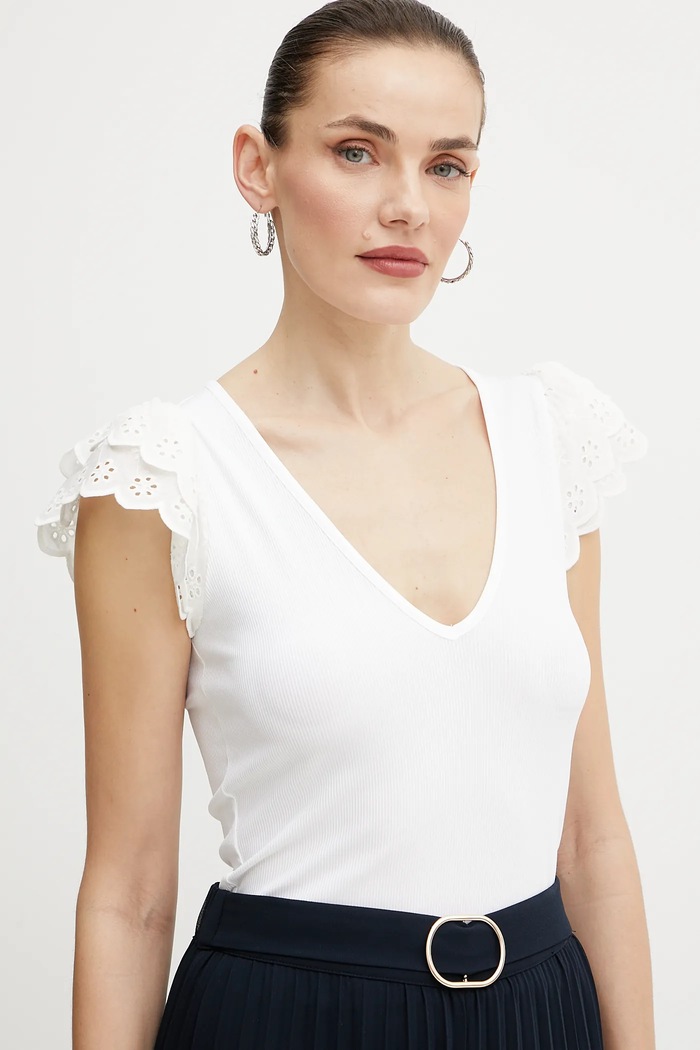 Guess t-shirt DAHLIA biały W5GP56.KCV52