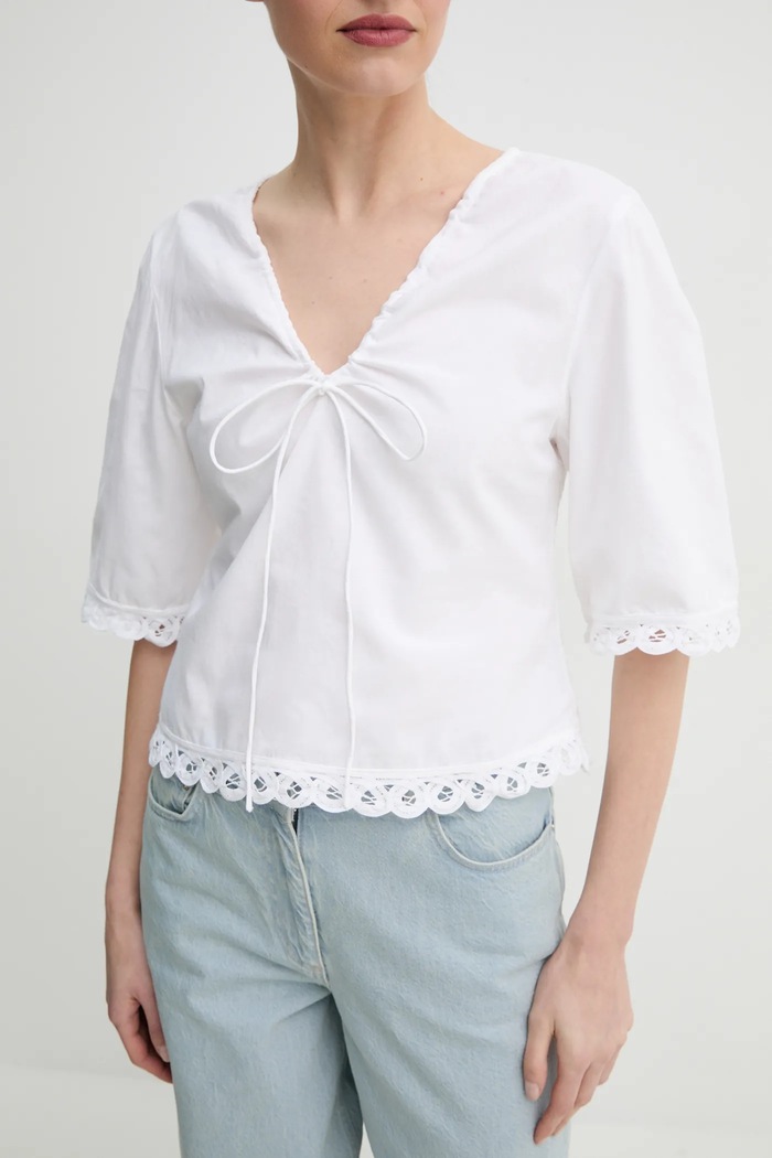 Bavlněná halenka By Malene Birger ULRIKKE 103050 bílá