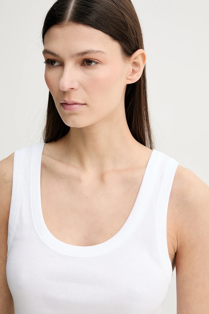 Herskind top din bumbac Sandra alb 5581152