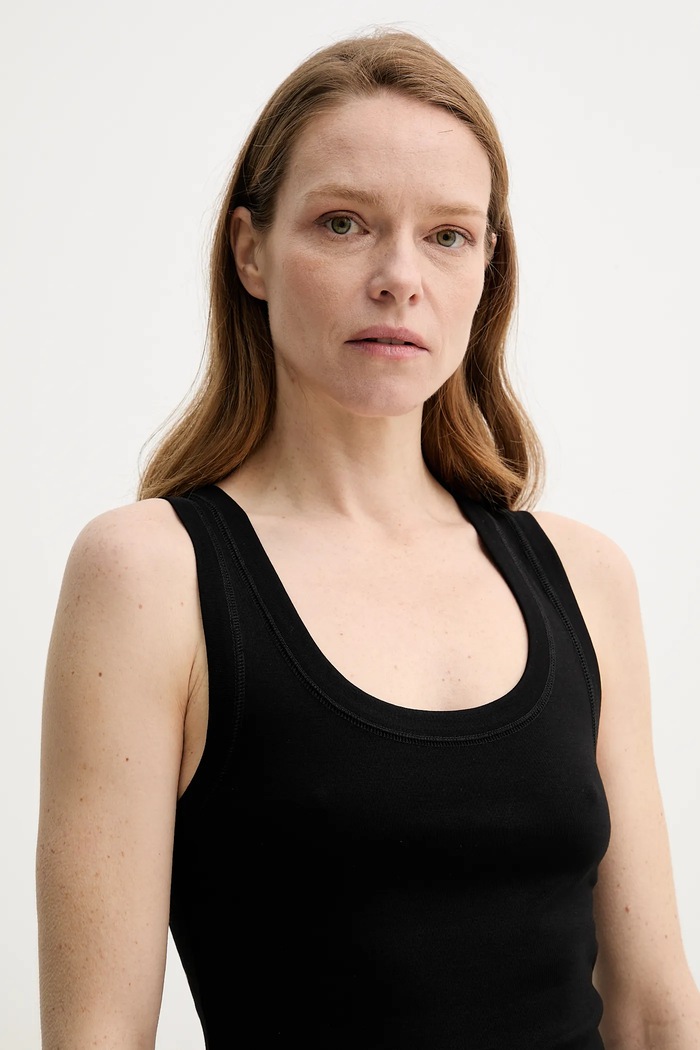 Herskind top din bumbac Sandra 5581152 negru
