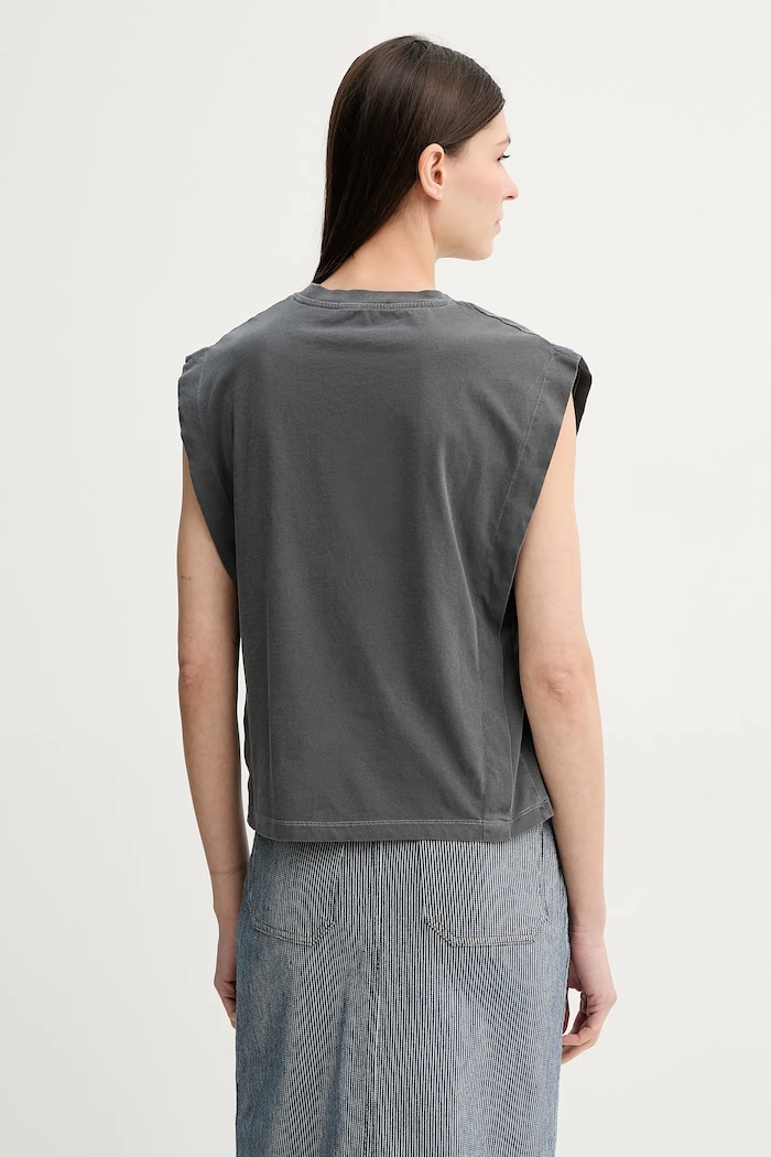 Odzież Sessun t-shirt bawełniany 24208007 szary