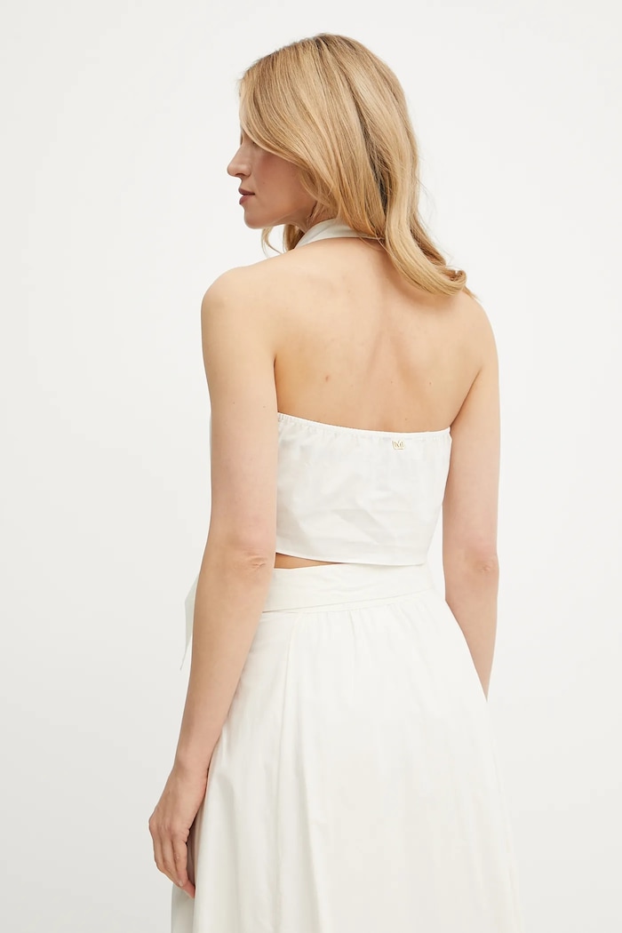 Odzież Marciano by Guess top bawełniany PAT 5GGH30.7315A beżowy