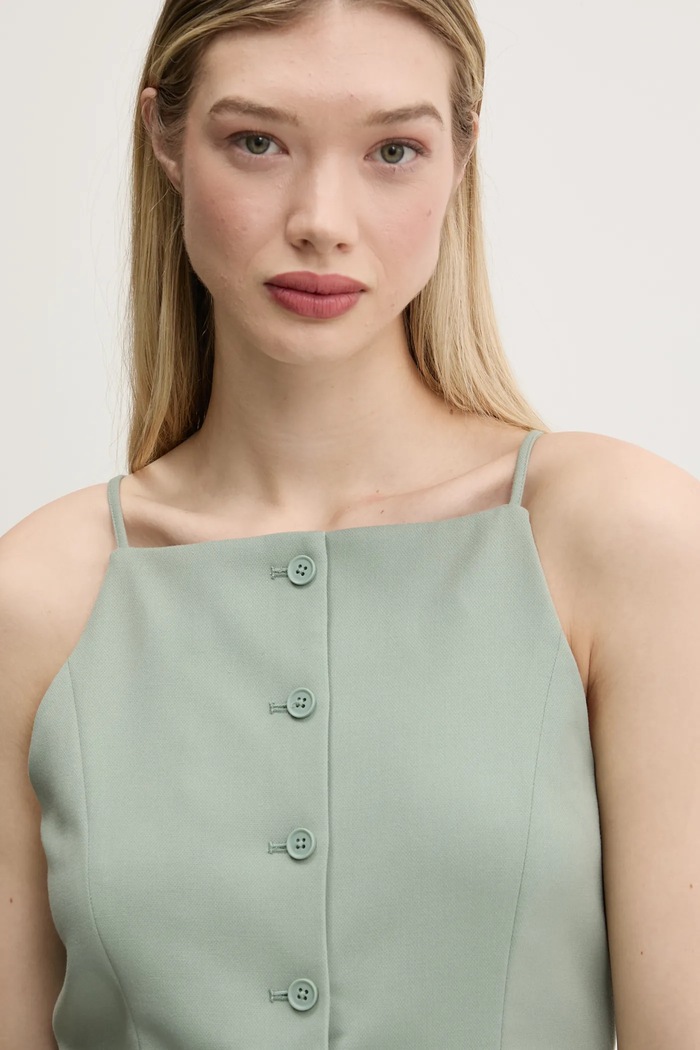 Top Abercrombie & Fitch zelená KI140.5050.340
