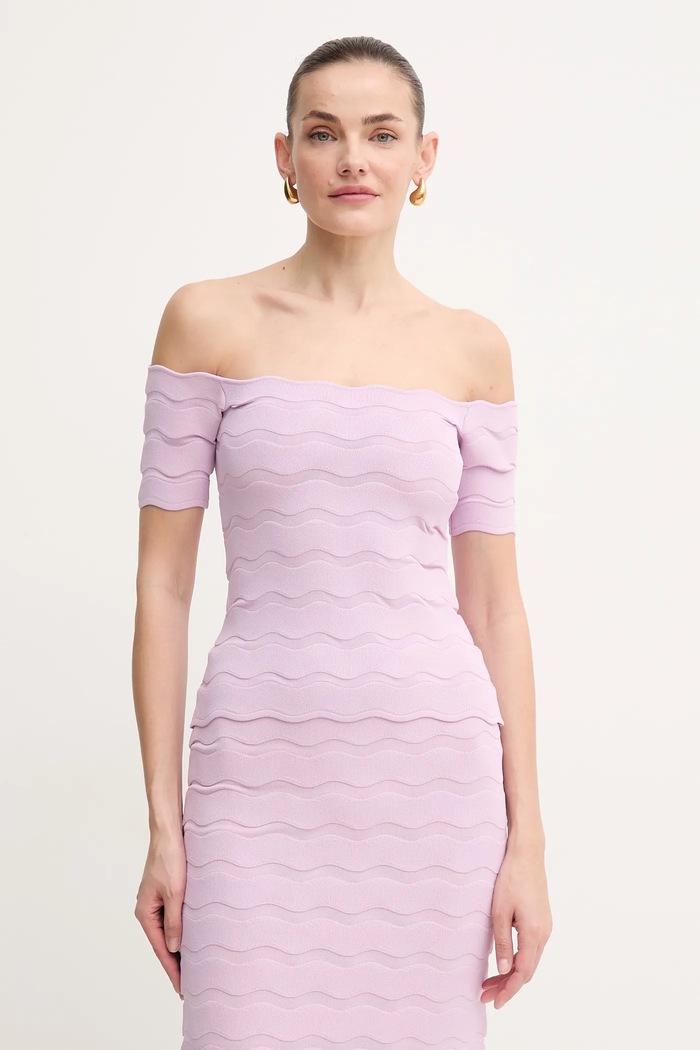 Herve Leger felső Lainey rövid lila SCJ1513588
