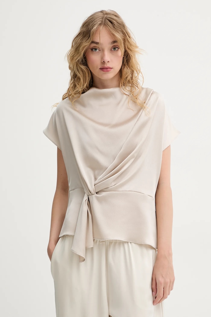 Bruuns Bazaar camicetta semplice beige BBW4427