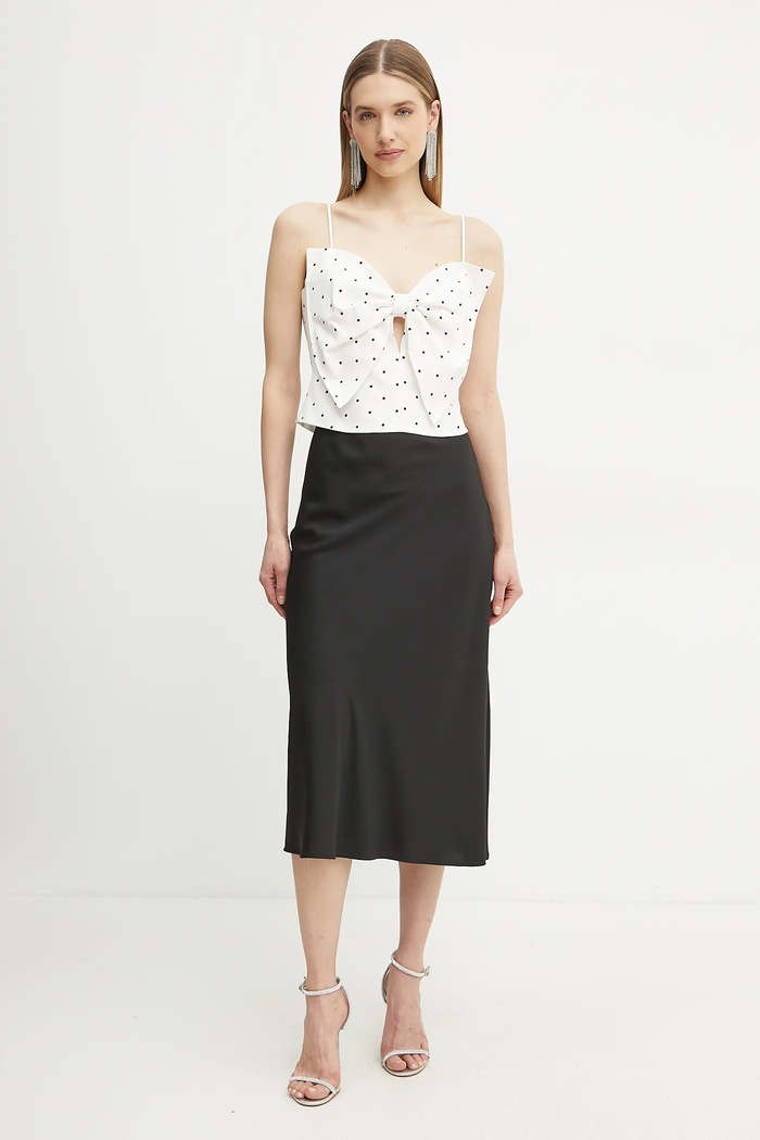 Bardot top lniany 59755TB biały SS25