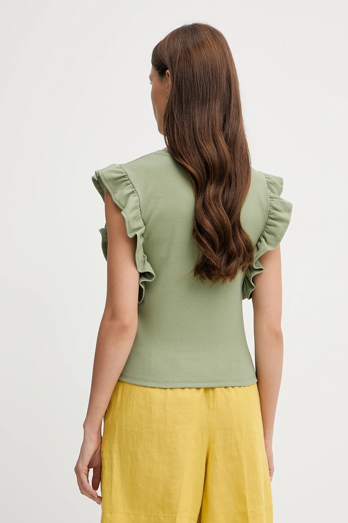 Oblečení Top United Colors of Benetton 3FMED10A3 zelená