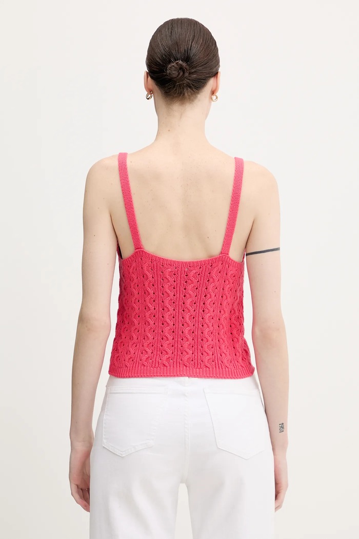 Odjeća Pamučni top United Colors of Benetton 101TDH01B roza