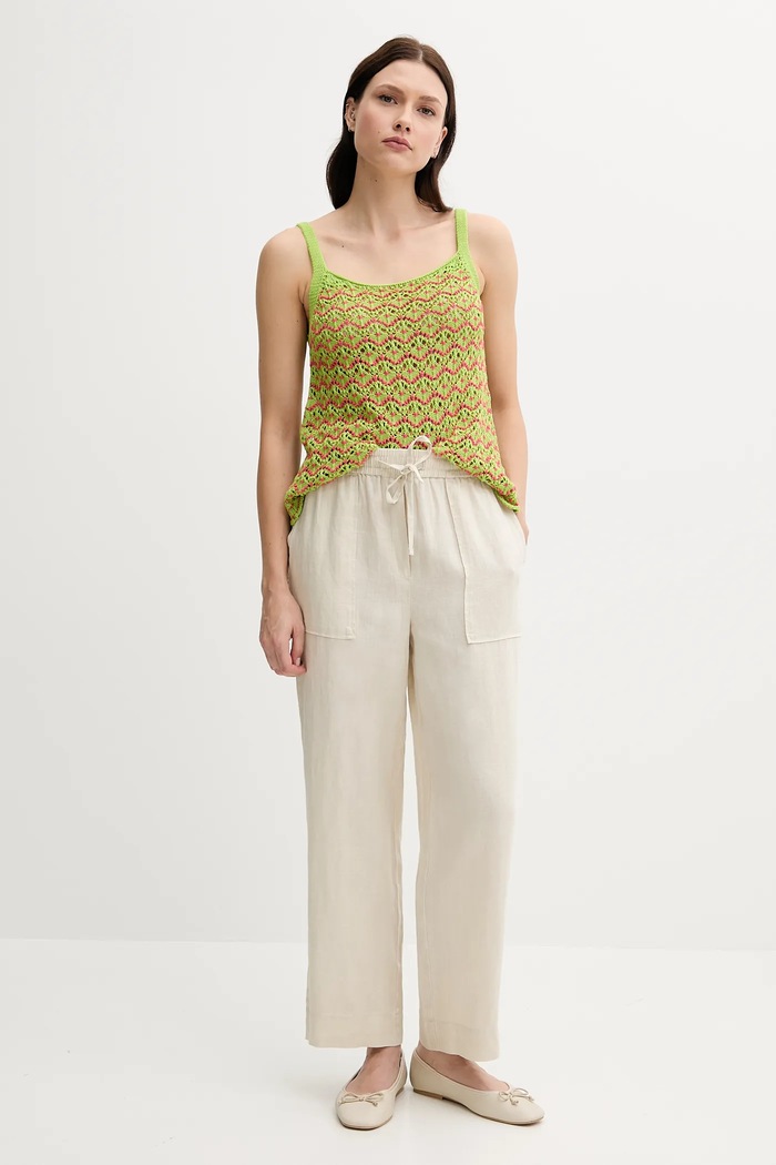 Bavlněný top United Colors of Benetton 1498EH01D zelená SS25