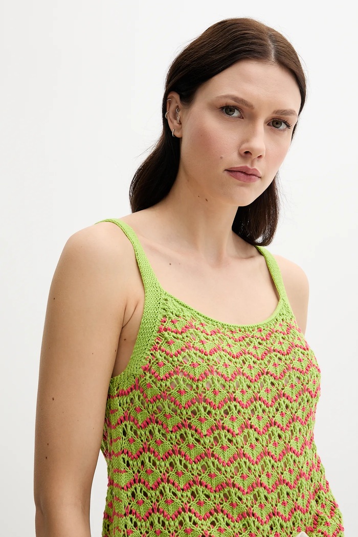 Bavlněný top United Colors of Benetton zelená 1498EH01D