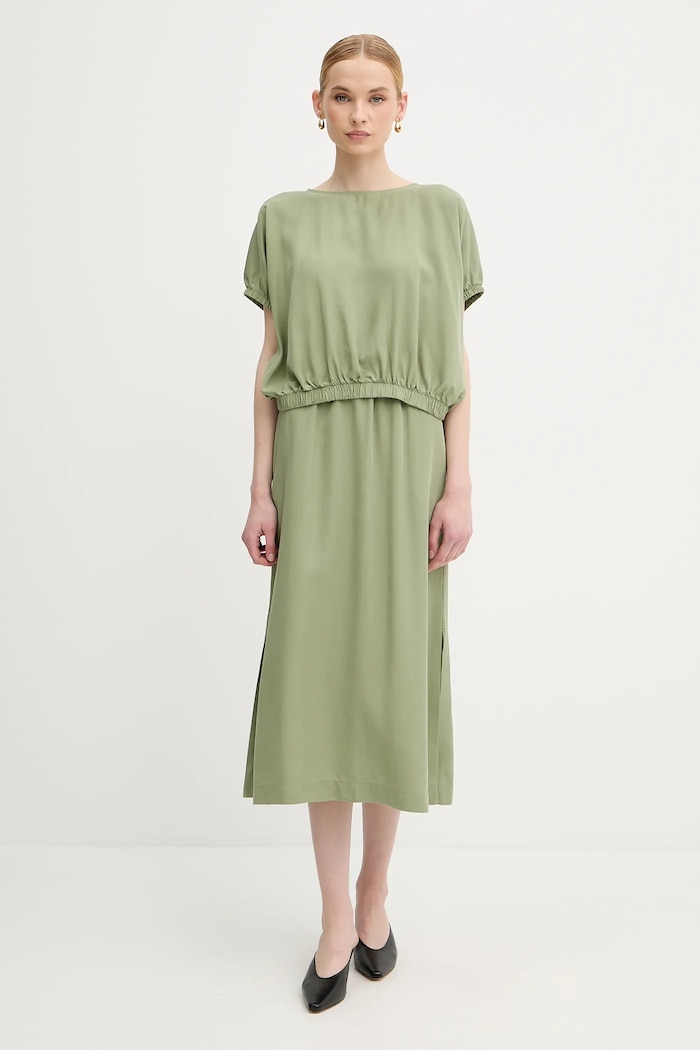 Bluza United Colors of Benetton 5NPHDQ0C6 zelena SS25