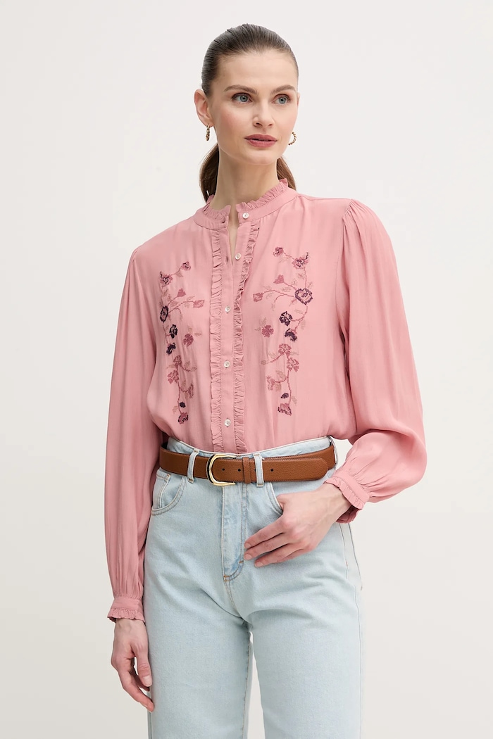 Hoss Intropia koszula casual różowy 6289134