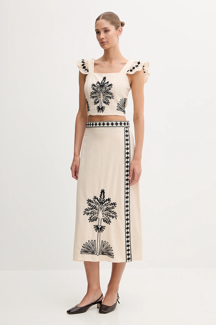 Bluza s dodatkom lana Hoss Intropia 5879153 bež SS25