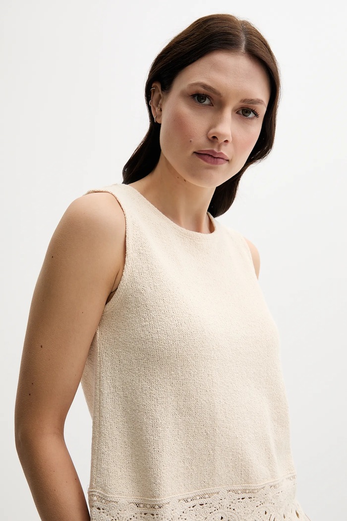 Top Pedro del Hierro 4539634 beżowy