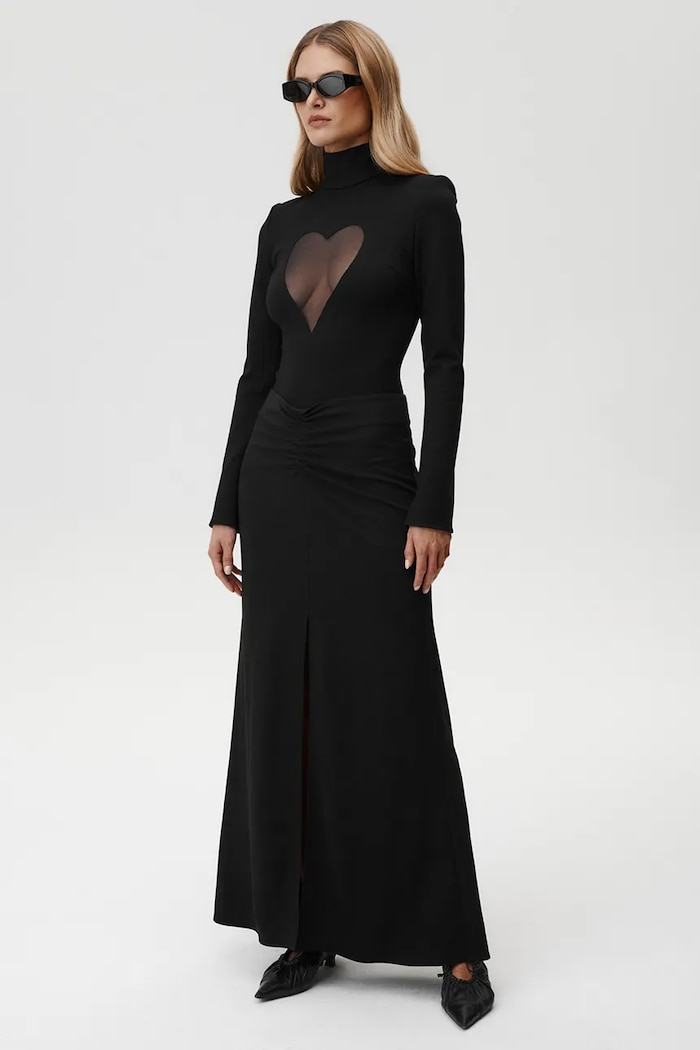 Undress Code body Heart Out Bodysuit Classic 840 negru