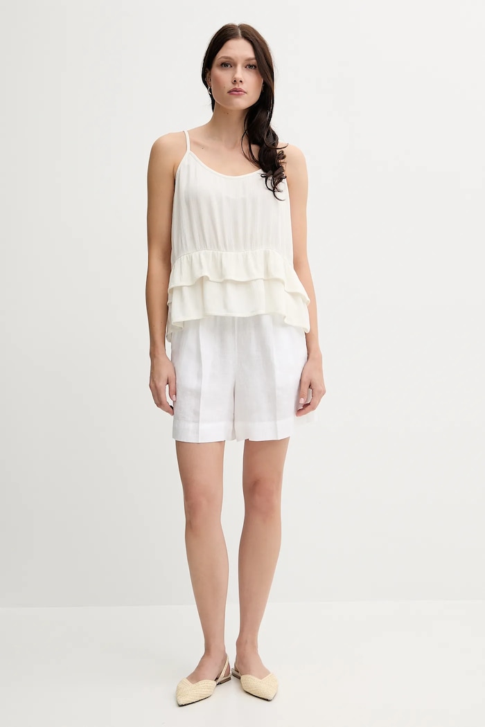 Μπλουζάκι United Colors of Benetton 4VW95H00B μπεζ SS25