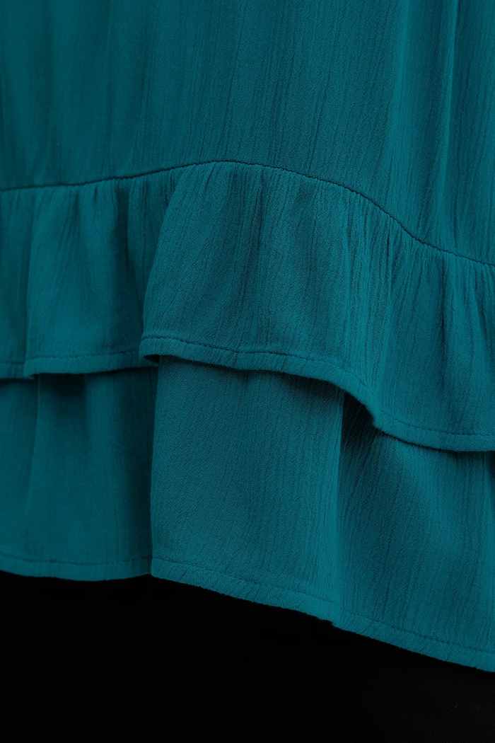 Blúzka United Colors of Benetton 4VW95H00B tyrkysová