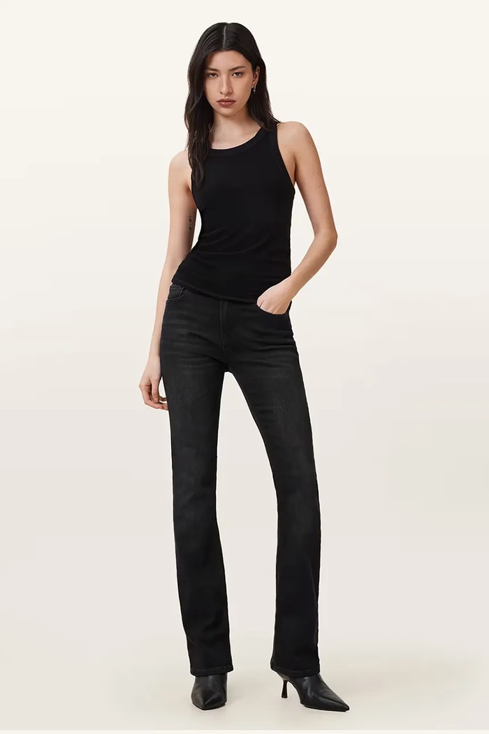 AllSaints top RINA fekete W235JB